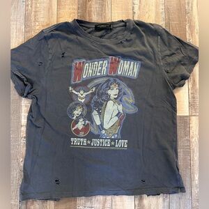 Junkfood‎ WonderWoman Vintage Graphic Tee